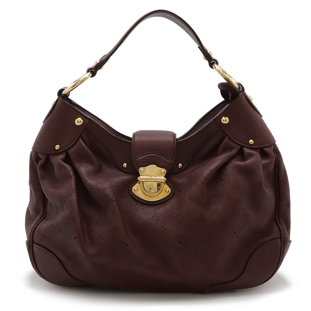 LOUIS VUITTON Monogram Mahina Solar Shoulder Bag Hobo Bordeaux Purple